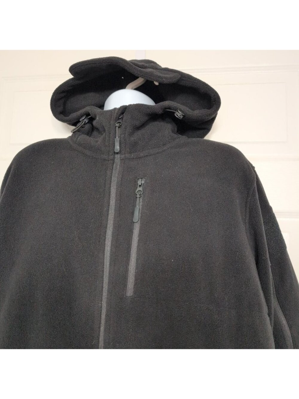 Baerskin Tactical Fleece Jacket Mens Size 2XL Black Hooded Full Zip Outdoor - Picture 2 of 11